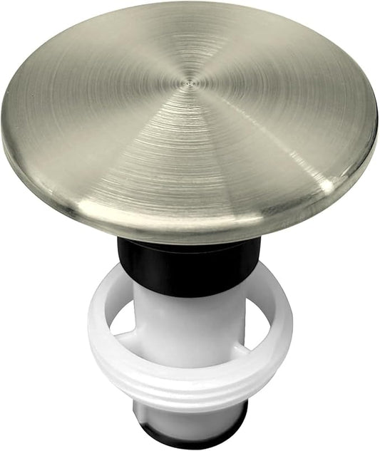 Pfister Push & Seal Drain Stopper without Logo, Brushed Nickel