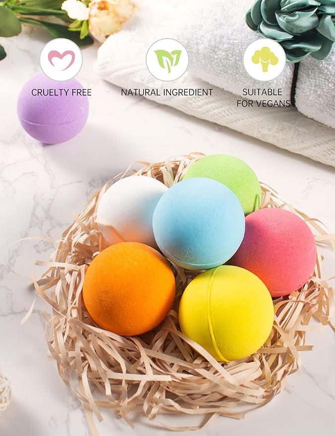 Aofmee Bath Bombs, 14 Bath Bombs for Women, Handmade Bathbombs for Kids Girls, Mothers Day Gifts for Mom, Spa Relaxation Gift for Her, Birthday Valentines Christmas for Women Who Have Everything