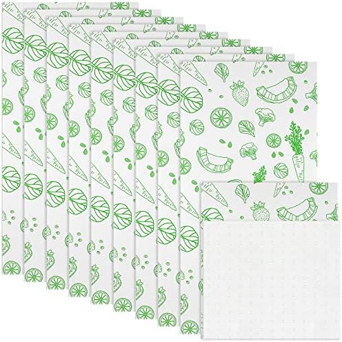 Amyhill 10 Pcs Refrigerator Liners Absorbent Fridge Shelf Mats, Fruit