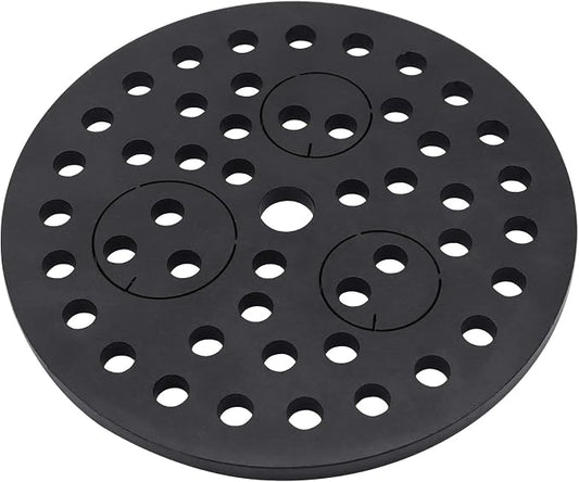6.5" Cast Iron Drain Cover with Removable Drain Ports, Garage Drain Cover, Floor Drain, Floor Strainer