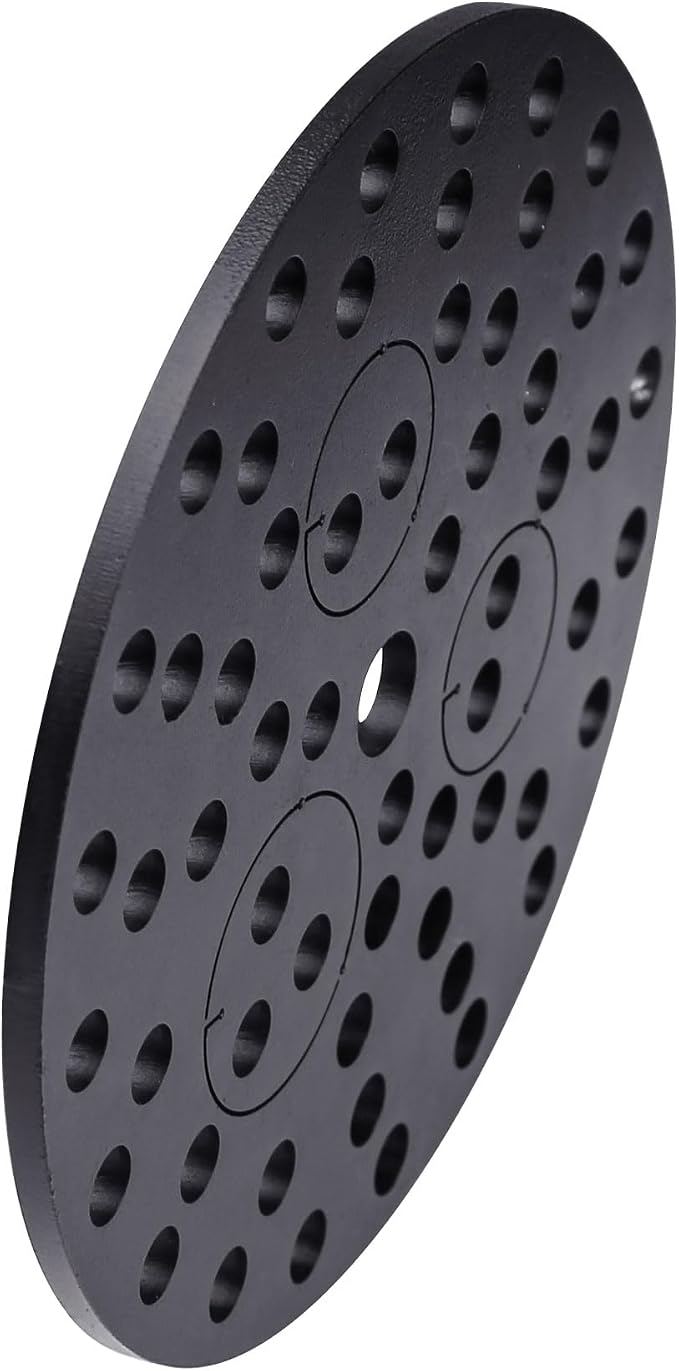 7 inch Drain Cover with Integrated Ports, Floor Drain with Removable Round Disc, 7" Garage Drain Cover Replacement Solution, Floor Strainer, 1PCS