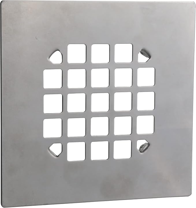 Danco Square Snap-in Shower Drain Cover in Chrome, (11034)