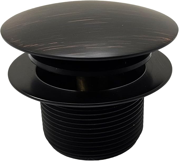 Westbrass D398R-2-12A 1-1/2" NPSM Coarse Thread Mushroom Tip-Toe Bathtub Drain Stopper, Antique Bronze (2-Pack)