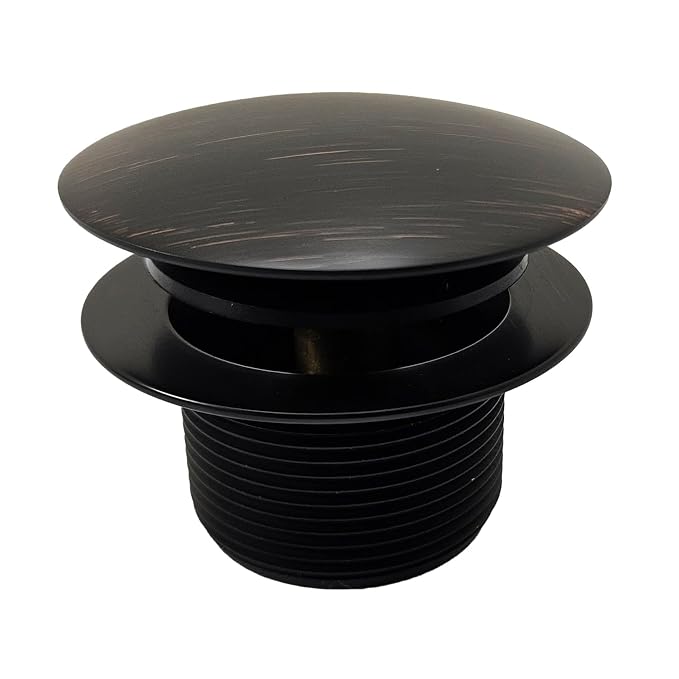Westbrass A398R-12A 1-1/2" NPSM Coarse Thread Mushroom Tip-Toe Bathtub Drain Stopper, Antique Brass