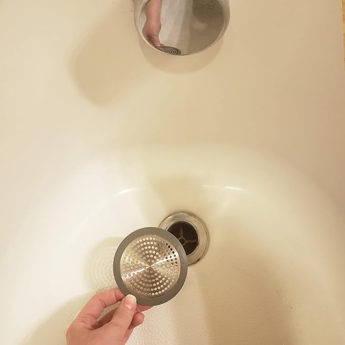 Danco Bathroom Sink & Tub Hair Catcher & Drain Protector, 2-Pack (11040P)