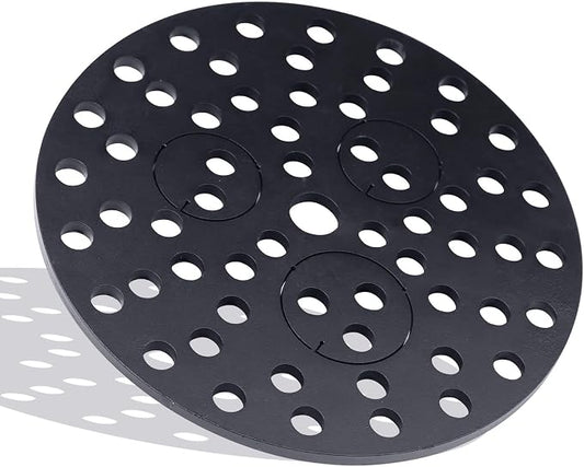 8" Cast Iron Drain Cover with Removable Drain Ports, Garage Drain Cover, Floor Drain, Floor Strainer