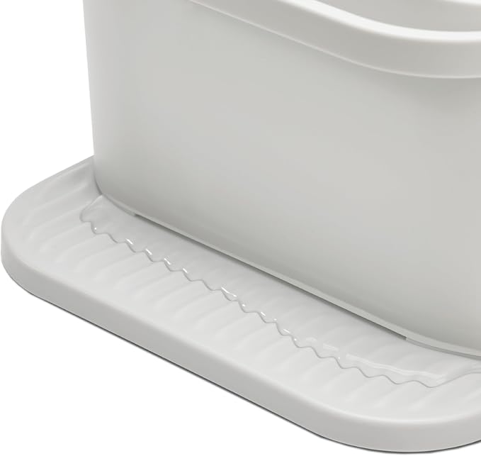 ReBorn Recycled Sink Organizer, Kitchen Sink Organizer, Two Main Compartments, Integrated Dish Cloth Rail, Ribbed and Sloped Base for Draining, Would Made in UK