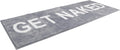 LABEND HOME Get Naked Bath Mat Runner 59"" x24 - Funny Bathroom Rug, Plush Microfiber Non-Slip TPR Backing, Machine Washable Quick-Dry Bath Decor - Grey