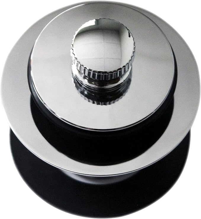Westbrass D3324-26 1-1/2" NPSM Pull & Drain Bathtub Plug, Coarse Thread, Polished Chrome