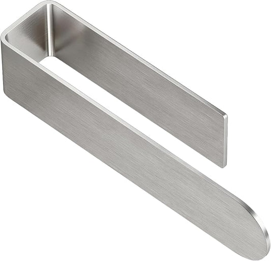 Bethom Adhesive Hand Towel Holder, 8 Inch Bar for Kitchen Cabinet, Brushed | Self Adhesive Hand Towel Racks, Stick on Wall for Bathroom, RV, Aluminum