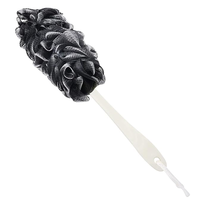 Back Scrubber for Shower, Loofah Long Handle Bath Body Brush, Soft Nylon Mesh Sponge On a Stick for Shower Men Women Kids Elderly, Exfoliating Scrub Cleaning Luffa for All Kinds of Skin