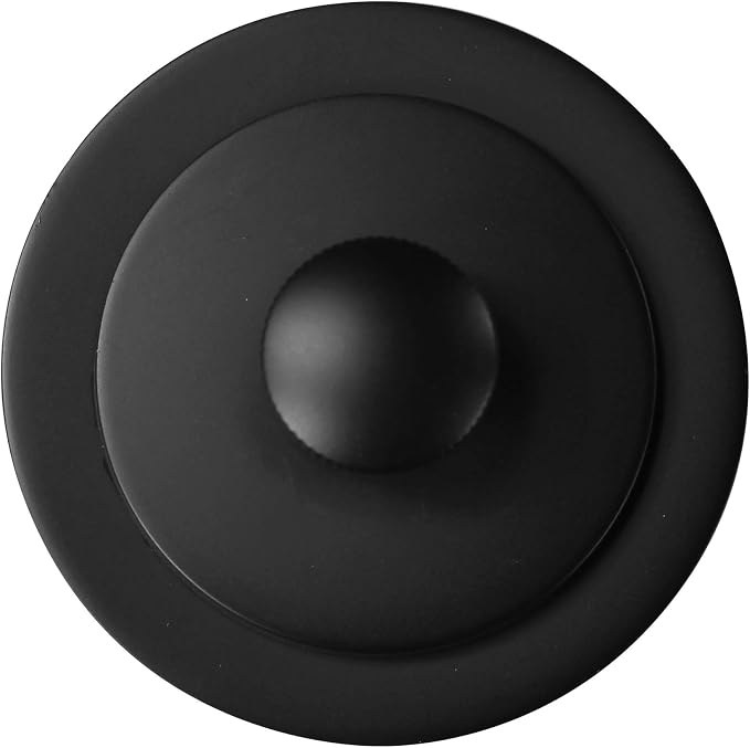 Westbrass D3324-62 1-1/2" NPSM Pull & Drain Bathtub Plug, Coarse Thread, Matte Black