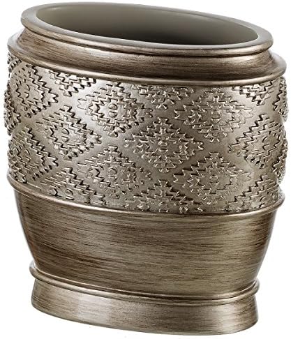 Creative Scents Dublin Silver 4 Piece Bathroom Accessory Set