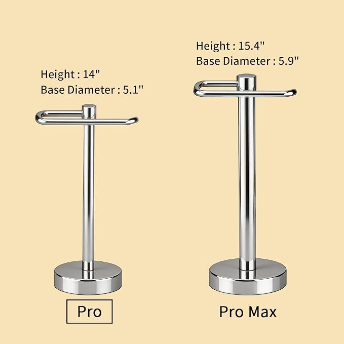 YUMORE Hand Towel Holder Stand Countertop Towel Rack Free Standing Towel Bar Hanger for Bathroom Kitchen