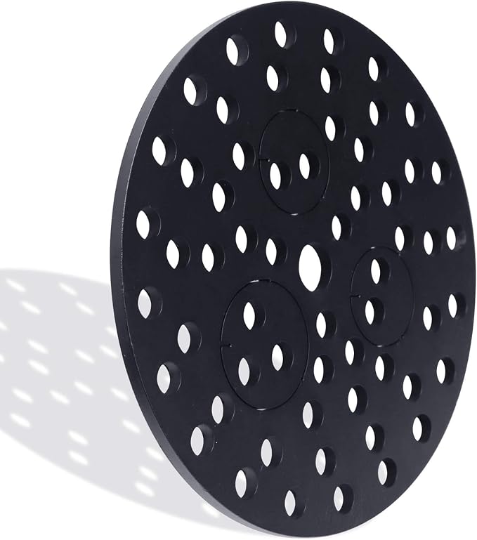 7" Cast Iron Drain Cover with Removable Drain Ports, Garage Drain Cover, Floor Drain, Floor Strainer