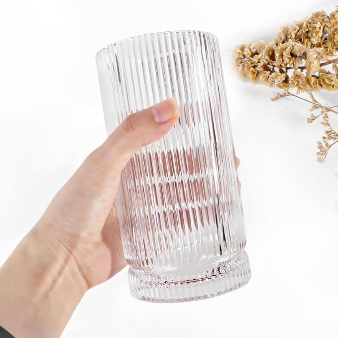 Toothbrush Holders for Bathrooms, 2pcs Clea Glass Toothbrush Holder and 14oz Bathroom Tumbler, Gold Tooth Brush and Toothpaste Holder Organizer Cup for Bathroom Vanity Countertop Decor