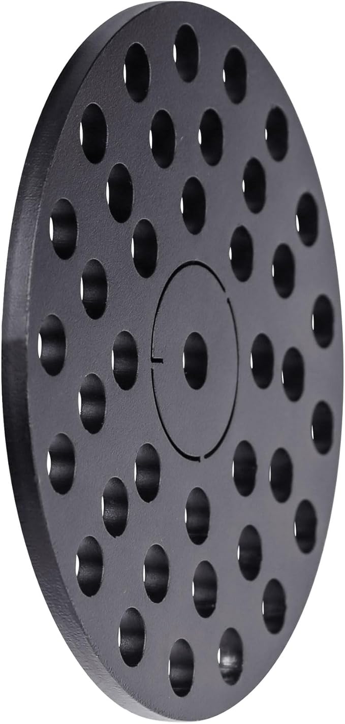 6 inch Drain Cover with Integrated Ports, Floor Drain with Removable Round Disc, 6" Garage Drain Cover Replacement Solution, Floor Strainer, 1PCS