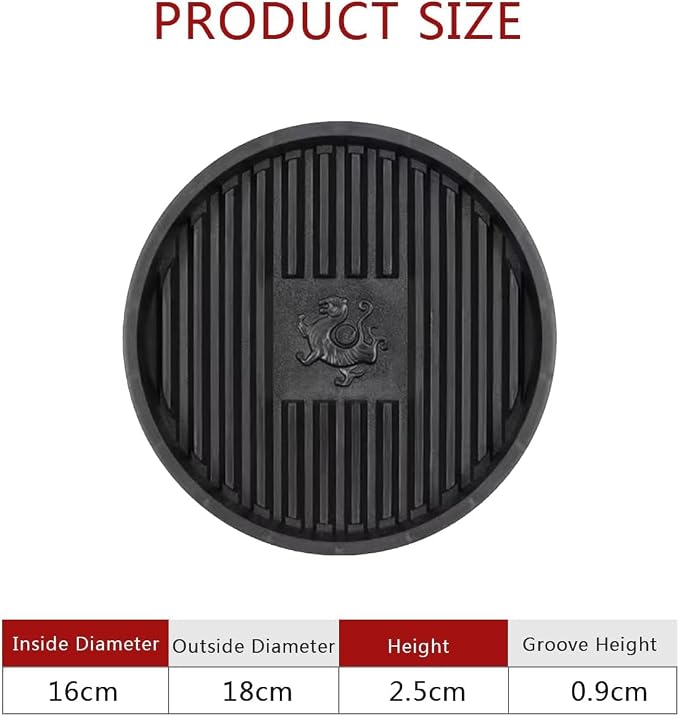 Plunger Tray Plunger Mat,Anti-Slip Drip Holder for Bathroom Kitchen Storage | Universal Toilet Plunger Holder Drip Tray,Air Drying Mat for Plungers Wicks Water,Dries Quickly.Protects Floors from Stains
