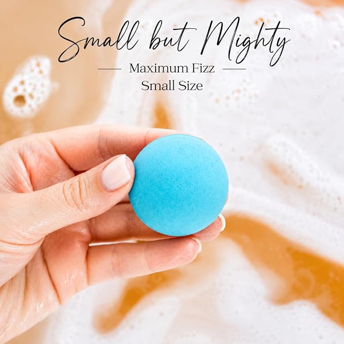 EvolutionUSA 9 Refresh Bath Bombs for Women – Fun Bath Bombs Mini Sized, Fun Womens Gift for Mother’s Day, Easter, Valentines, Birthday or Self Care, Organic Bathbombs Kids & Women, Bath Fun