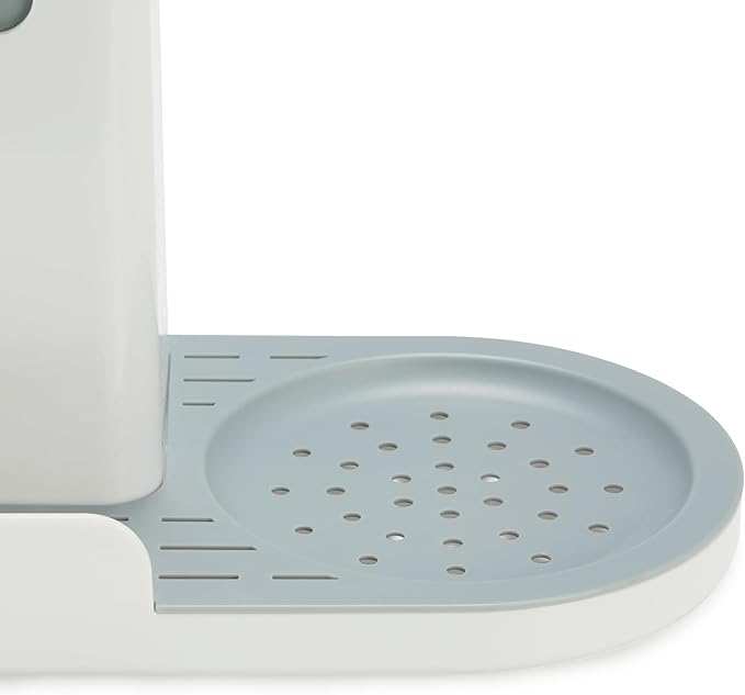 Amazon Basics Kitchen Sink Caddy Organizer for Sponge and Brush Storage, Large, White (Pack of 12)