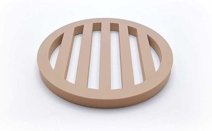 Swimables Plastic Drain Cover 3 1/8" Diameter and 1/4" Thickness - 100% Made in USA (20, Tan)