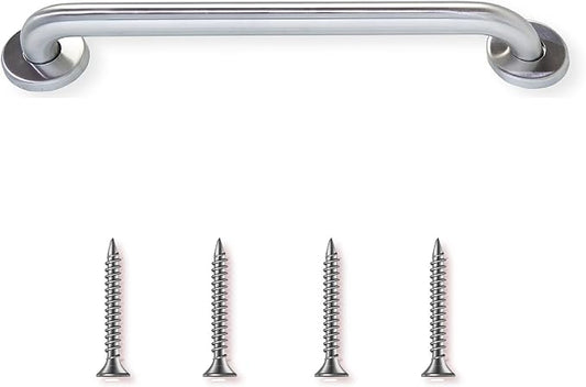 48' Knurled Grip Grab Bar | 304 Stainless Steel Bathroom Safety Bars for Seniors, Handicap and Elderly Holds Upto 400lbs