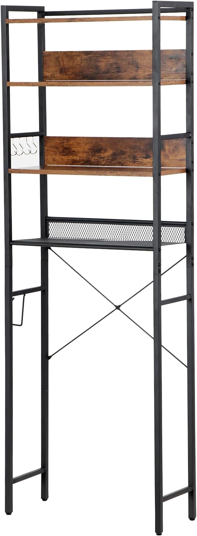 ZenStyle Over The Toilet Storage, 4-Tier Bathroom Space Saver Storage Organizer, Multifunctional Toilet Stand Rack, Easy to Assembly