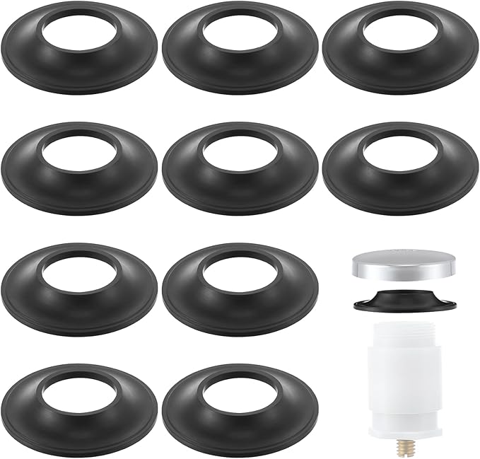 Dreyoo 10 Pack Tub Stopper Gasket for Tub Drain Assemblies, Replaces Stopper Bathtub Drain Gasket, for Tip Toe Style Bathtub Stoppers (2-1/16 in. x 1 in. x 1/4 in), Easy Installation