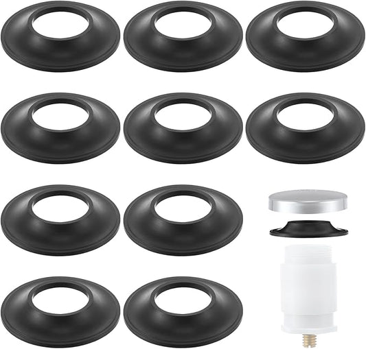 Dreyoo 10 Pack Tub Stopper Gasket for Tub Drain Assemblies, Replaces Stopper Bathtub Drain Gasket, for Tip Toe Style Bathtub Stoppers (2-1/16 in. x 1 in. x 1/4 in), Easy Installation