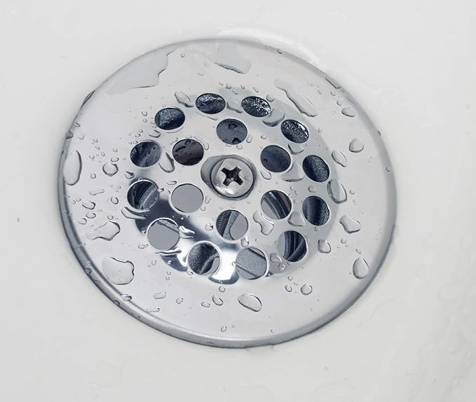 Artiwell Trip Lever Tub Trim Kit Set with Trip Lever Overflow Face Plate, Trip Lever Bathtub Drain with Strainer, Overflow and Matching Screws (CHROME PLATED)