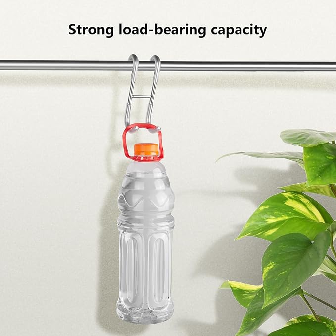 NINETREX Shower Door Hooks,Towel Hooks for Bathrooms Frameless Glass Door,Heavy Duty SUS 304 Stainless Steel Hook for Towels,Squeegee,Loofah,Shaver,Robe,4 Pack,Silver