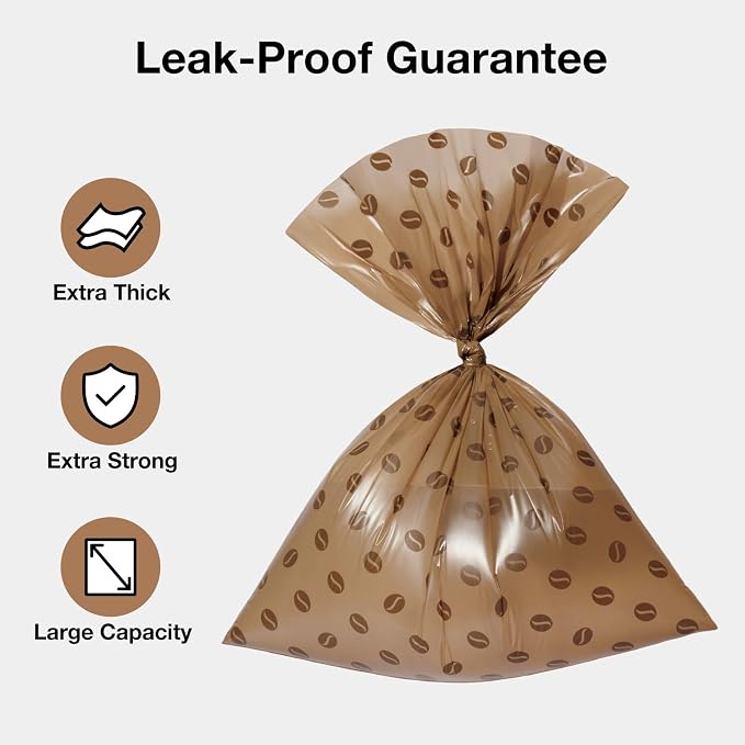VETRESKA Dog Poop Bags, Coffee Scented Waste Bags, 300 Count | Leak Proof, Extra Thick and Large Pet Bags for Dogs and Cats (20 Refill Rolls)