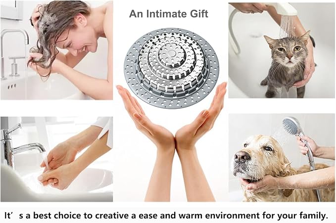 XAJOON Bathtub Drain Hair Catcher，Bathtub Protector Suitable for Bathroom Bathtub, Pop-Up Drains. (Patented Product)