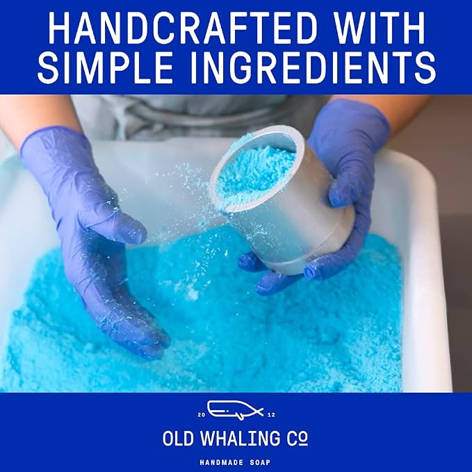 Old Whaling Co Assorted Bath Bombs – Set of 4 – Handmade Bath Soak with Epsom Salts – Cleansing, Soothing and Moisturizing Fizz – Beachy Bath and Body Products, 8 oz