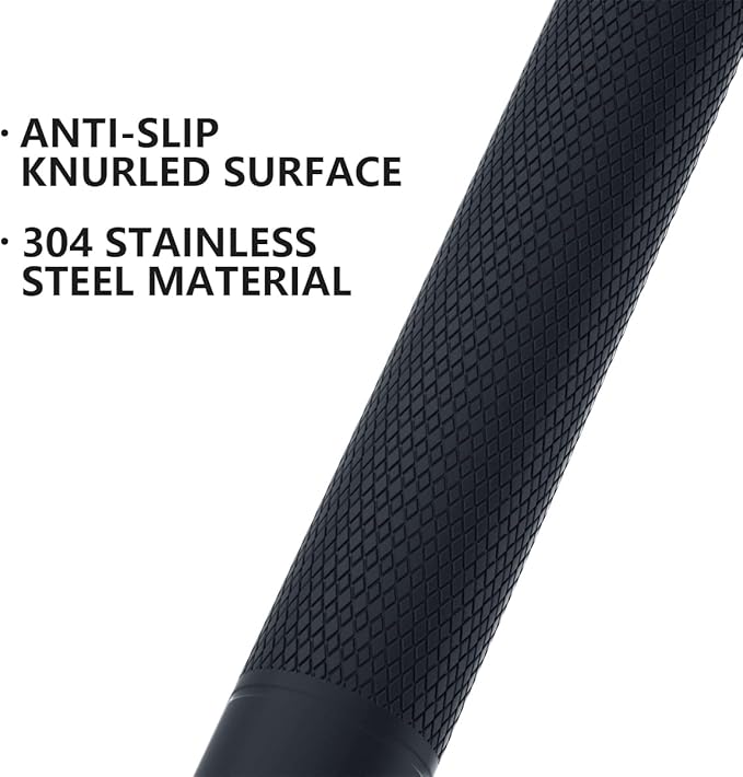 12 Inch Shower Grab Bar Oil Rubbed Black, Munzong Anti Slip Bathroom Grab Bar, Knurled Bathroom Balance Bar, Safety Hand Rail Support Handicap Elderly Injury Senior Assist Bath Handle