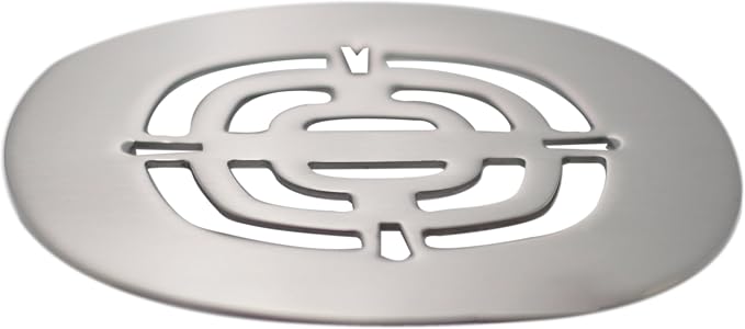Westbrass Brass Snap-In Shower Strainer Grid, Satin Nickel, D316-07