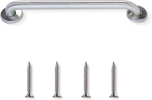 32' Knurled Grip Stainless Steel Grab Bars for Seniors, Handicap & Elderly - Holds Up to 400lbs, Suitable for Bathtubs & Showers