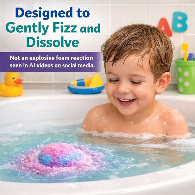 Bath Bombs for Kids with Surprise Inside, Bath Bombs with Surprise Jewelry & Jewelry Box - Organic, Skin Moisturizing, Natural Kids Space Galaxy Bracelets, Birthday Gifts for Boys, Girls