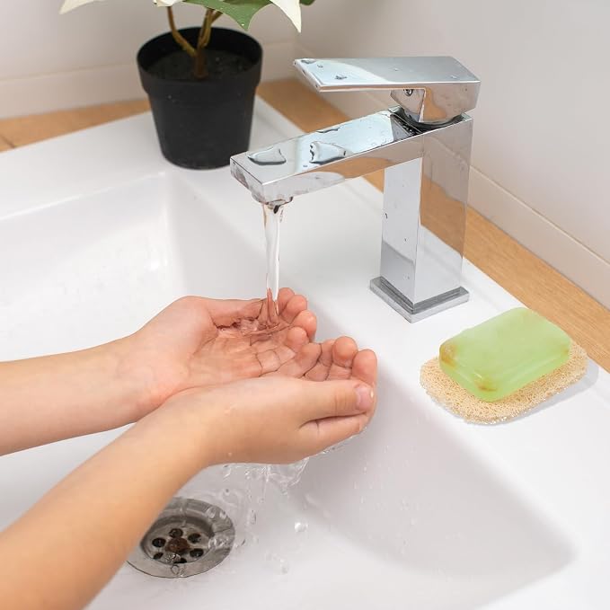 WLLHYF 50 Pcs Soap Savers Pads Draining Lift Pad Non-Slip Soap Holder Pad Dish Soap Holder Bar Draining Soap Bar Mat Soap Saver Dish for Shower Kitchen Bathroom