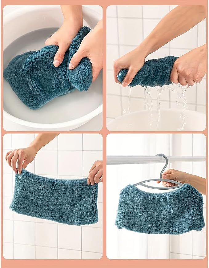 10 Pcs Bathroom Soft Thicker Warmer Stretchable Washable Cloth Toilet Seat Cover Pads (5 colors, 2 of each)