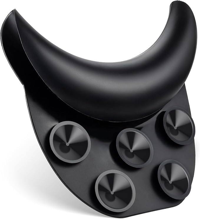 Noverlife Salon Neck Rest Cushion with Suction Cup, Non-Slip Soft Silicon Shampoo Bowl Neck Rest, Portable Hair Salon Shampoo Sink Gel Neck Pad, Hair Washing Sink Neck Support for Home Salon Basin