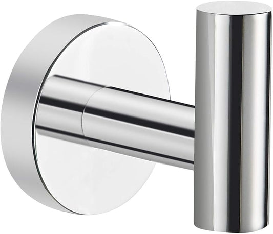 Marmolux Acc - Towel Hook Bathroom Single Coat Hook Bath Kitchen Hand Towel Holder Hat Door Hanger Rack Home Storage Spave Saver Bathroom Hardware Wall Mount Polished Chrome