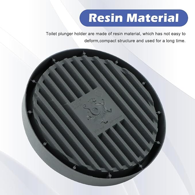 2 Pcs Plunger Trays, Air Drying Mat for Toilet Plunger, Catches Drips and Dries Quickly, Toilet Plunger Organizer Mat, Toilet Plunger Holder Only(6.3inch)