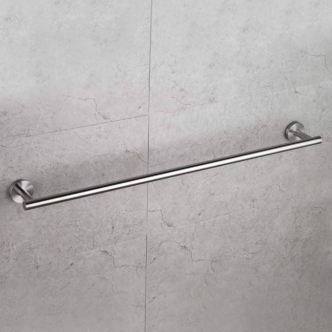 GERZWY Bathroom Towel Bar 30-Inch Stainless Steel Towel Bar Contemporary Style Wall Mount for Bath Kitchen, Brushed Finish AG1101C75-LS