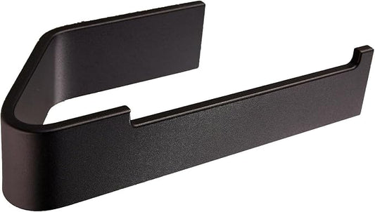 Toilet Paper Holder (Black) | Freestanding Design, Bathroom Storage,SUS 304 stainless steel, Matte paint finish, No-drill installation