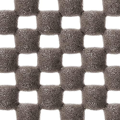 Shelf Liner Drawer Liner Non-Slip Mat Shelves Liners 12" X6.5’ Grid Pattern PVC Non-Adhesive Grip Liner Anti-Slip Mat for Kitchen Cabinets Wire Shelving Pantry Dresser Refrigerator (Brown)