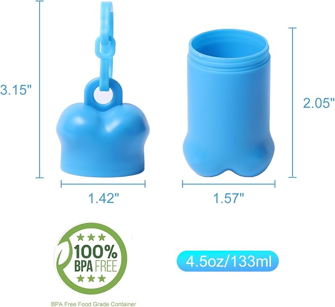 3 Pieces Portable Treat Holder Small | Mini Dog Treat Pouch for Training, Dog Treat Bag for Leash and Travel Treat Container Dispenser Airtight