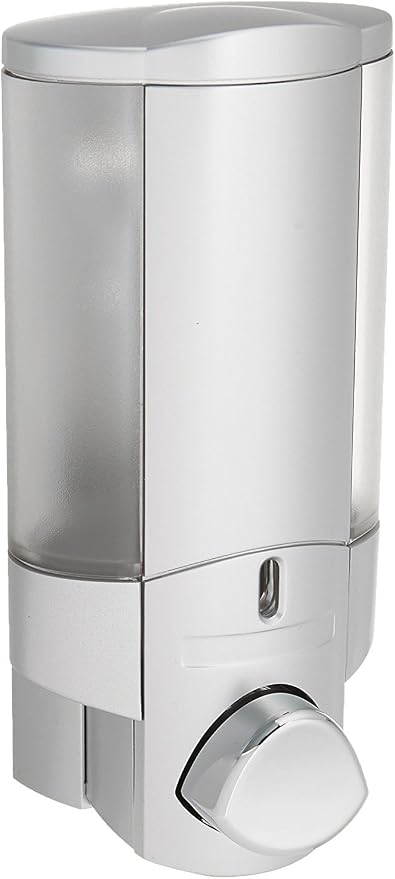 Better Living Products 76130-1, 1-Chamber, Satin Silver | 1 Chamber, Soap and Sanitizer Dispenser Pump, No Drill