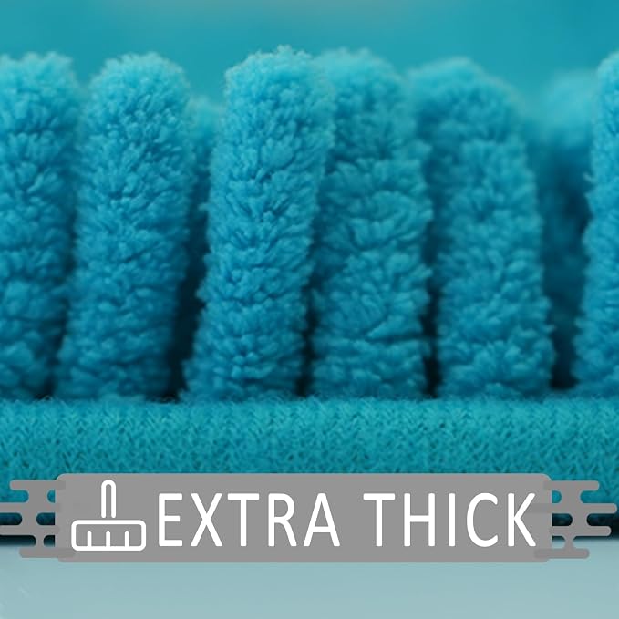 Bathroom Rugs Sets 3 Piece Non Slip,Bath Rugs with PVC Backing Bath Carpet,Bathroom Rug Washable,Absorbent,Plush Carpet Mats,Bath Mats for Bedroom, Kitchen,Tub,Home Decor (Turquoise)
