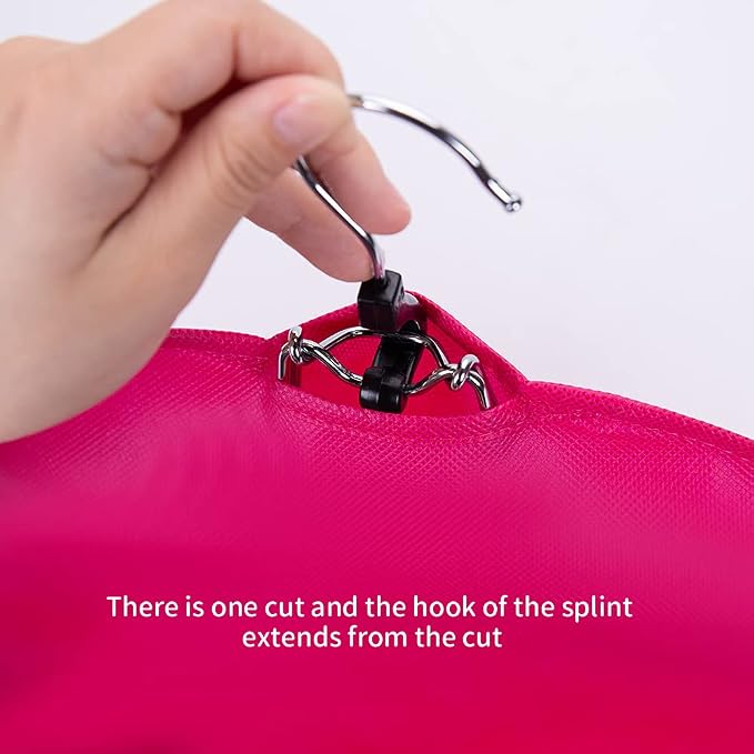 Professional Hair Organizer Bags with Hanger - 3 Pack Protective Cases for Multiple Wigs Extensions Hairpieces Holder Rose Pink Travel Carry Pouch Salon
